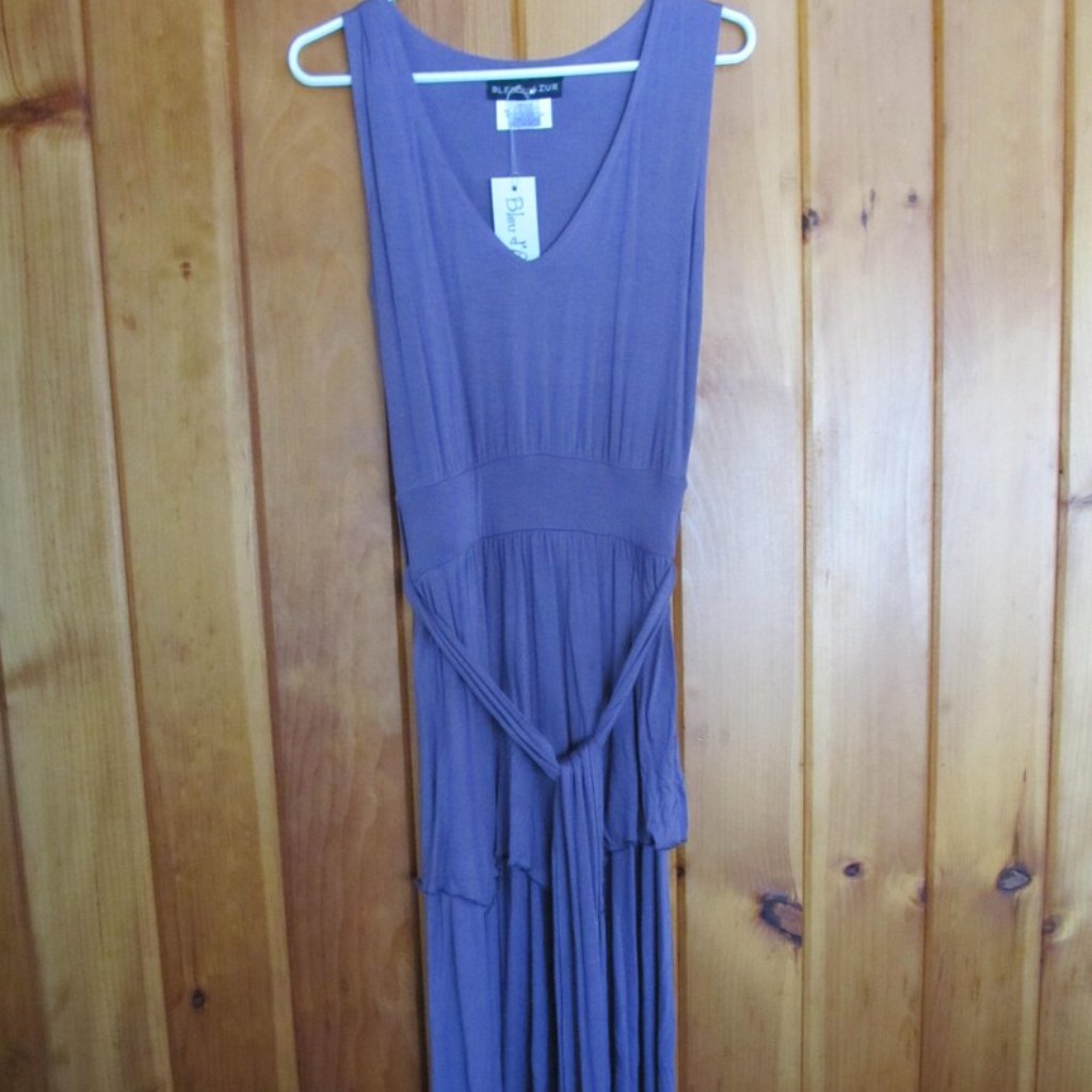 Nwt Bleu D'azur Dress Lavender Purple Dress Sz 4 Beautiful Bohemian Dress Purple